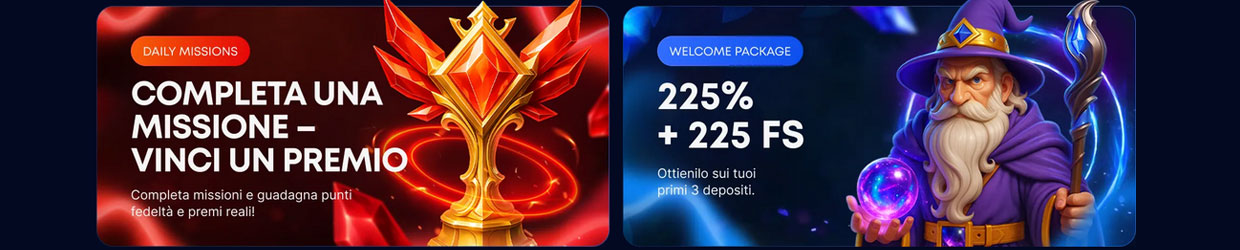 Bonus di benvenuto casino online