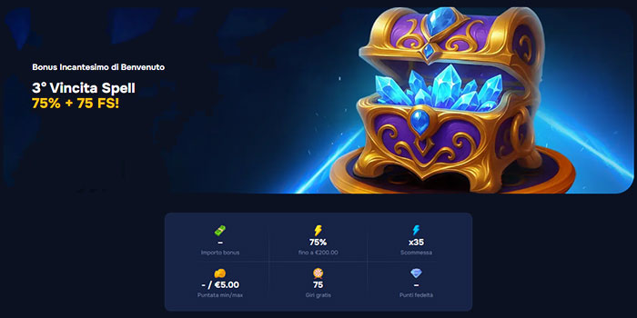 Bonus sul terzo deposito. 
