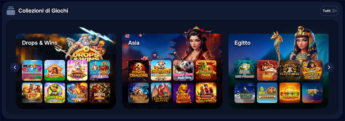 Collezioni di giochi Wizardo casino. 