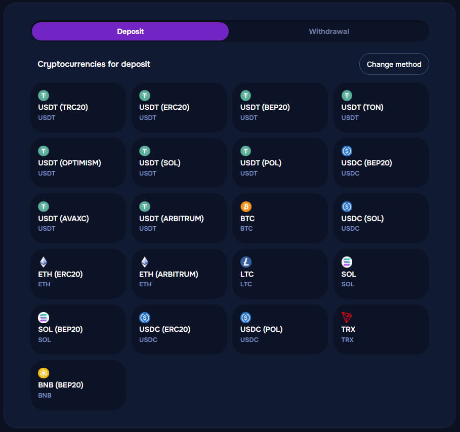 Deposito su Wizardo Casino