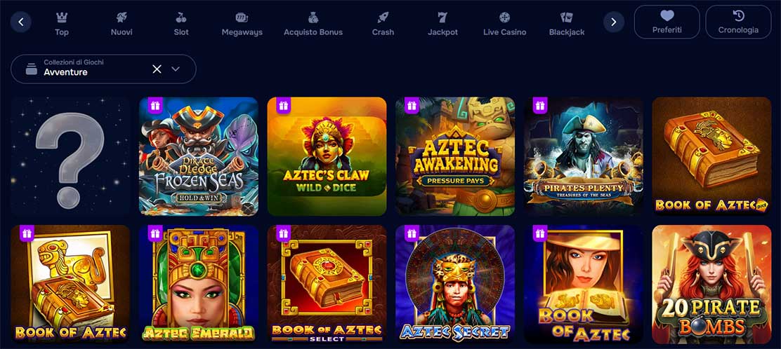 Slot machine online gratuite da casinò. 